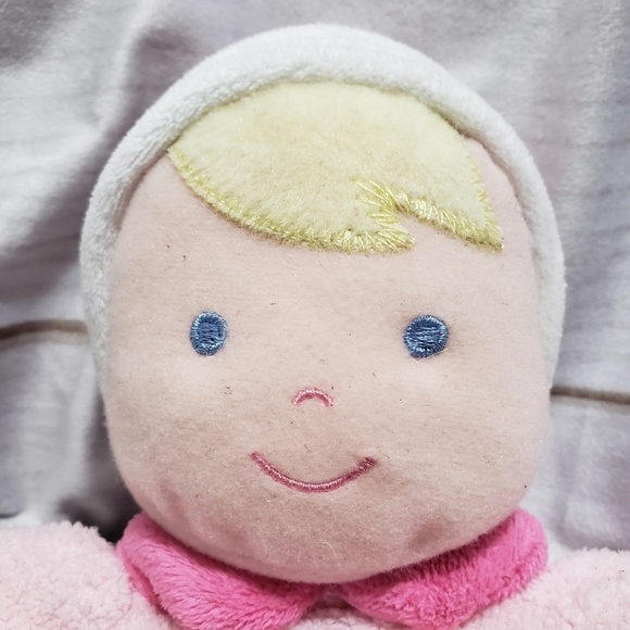 Carters Just One Year My First Doll 9" Plush Blonde Blue Eyes Prestige Rattle - Picture 2 of 7
